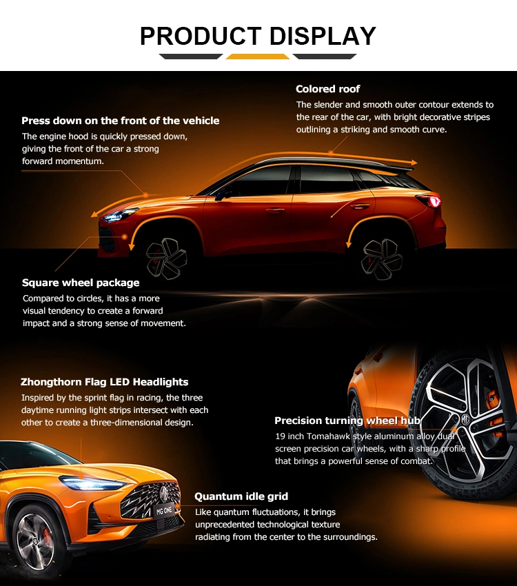 2022 2023 Mg One Alpha Gasoline/Petrol Intelligent Digital Sports 1.5t SUV New Cars Made in China