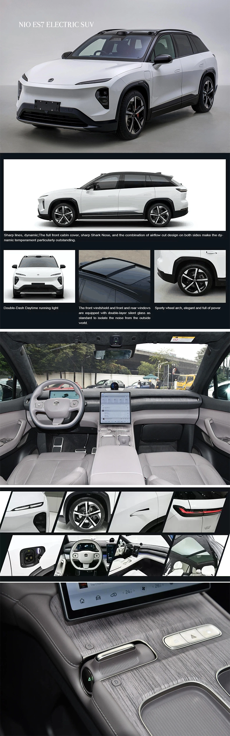 Nio Es7 2024 Model 485 Km 620 Km 5-Seat Family New Energy Large Car